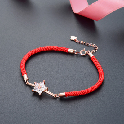 Red Color Charm Bracelet Bangle